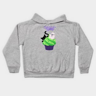 Halloween (Hallo-Sweets) Cat, Ghost, Cupcake Kids Hoodie